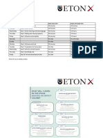EtonX Making An Impact Timetable PDF