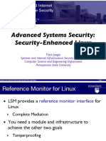 Advanced Systems Security - Security-Enhanced Linux