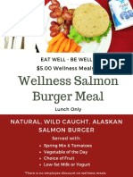 wellness salmon burger meal
