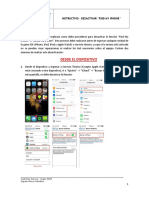 Instructivo - Desactivar Buscar mi iPhone