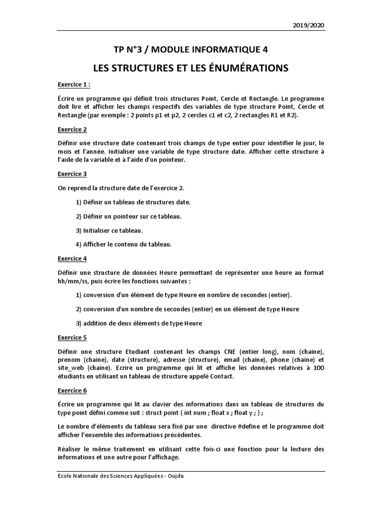 TD3 Info PDF | PDF