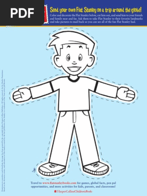 Flat Stanley Template Blank | PDF | Social Information Processing |  Intellectual Property Law