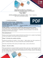 Activity Guide and Evaluation Rubric Unit 2 - Task 4 - Speaking Task and Practice Session PDF