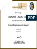 Conducta Responsable en Investigación