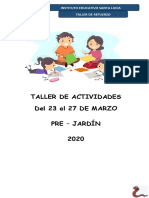 SEGUNDO TALLER DE REFUERZO PRE - JARDÍN (Autoguardado) PDF