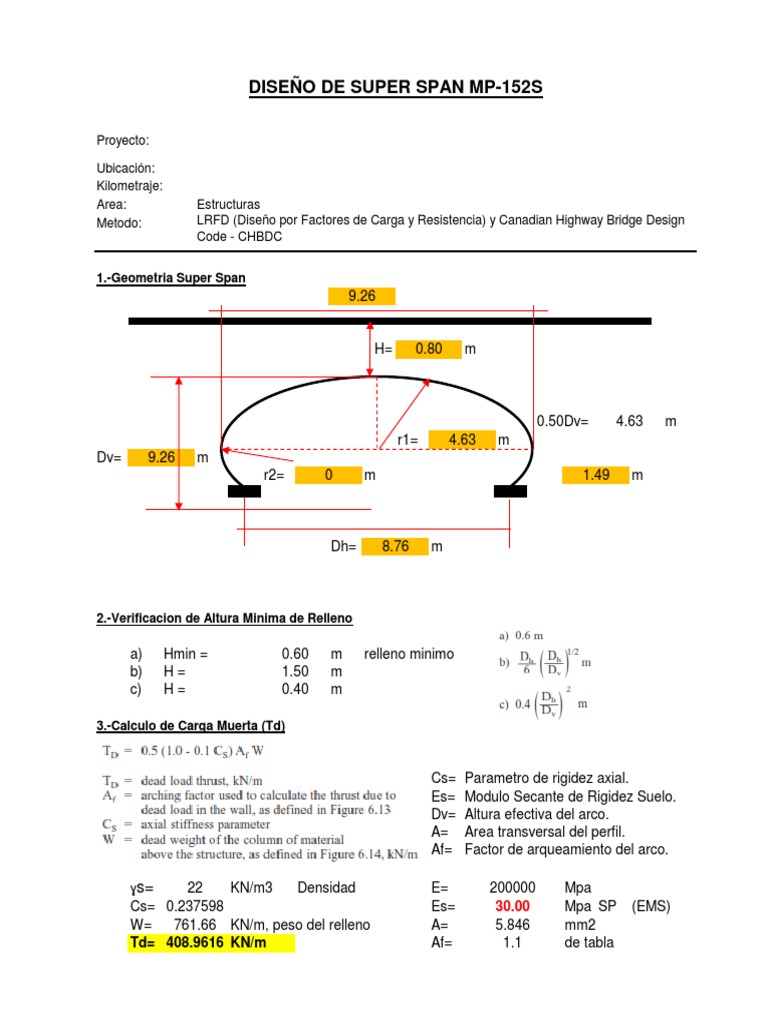 Diseño de Super Span | PDF | Presión | Cantidades fisicas