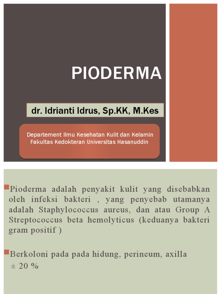 9 Kulit Pioderma | PDF