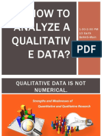 How To Analyze A Qualitative Data