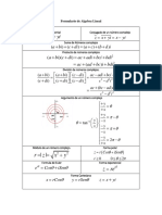 Formulario de Algebra Lineal PDF