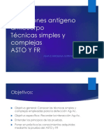 4.. - Reacción Antígeno, Anticuerpo, Tecnicas Simples y Complejas ASTO Y FR PDF