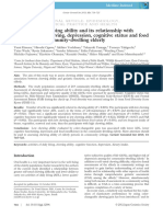 Evaluation of Chewing Ability and Its Relationship With Activities of Daily Living Depression Cognitive Status and Food Intake On Elderly PDF