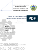 Calculo de Muestra y Encuesta para Realizar Estudio de Mercado... Abimael Martinez Sarmiento