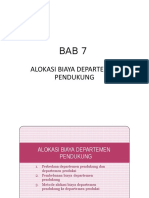 Bab 7 Alokasi Biaya Departemen Pendukung