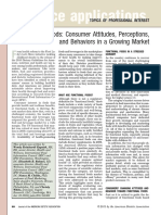 Functional Foods Consumer Attitudes, Perception, Behavior in A Growing Market 2011 PDF