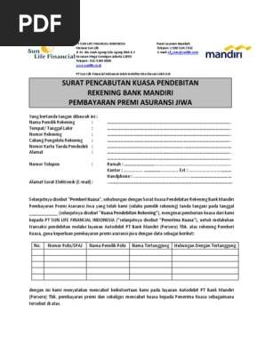 Surat Pencabutan Kuasa