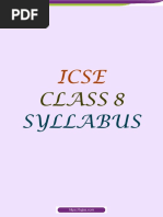 ICSE Board Class 8 Syllabus PDF