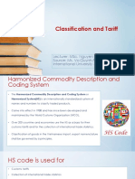 Lec 8 - Classification & Tariff