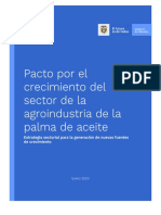 Pacto por el crecimiento del sector de la agroindustria de la Palma de Aceite