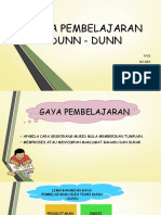 Gaya Pembelajaran Dunn - Dunn