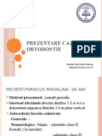 Prezentare Caz Clinic Ortodontie