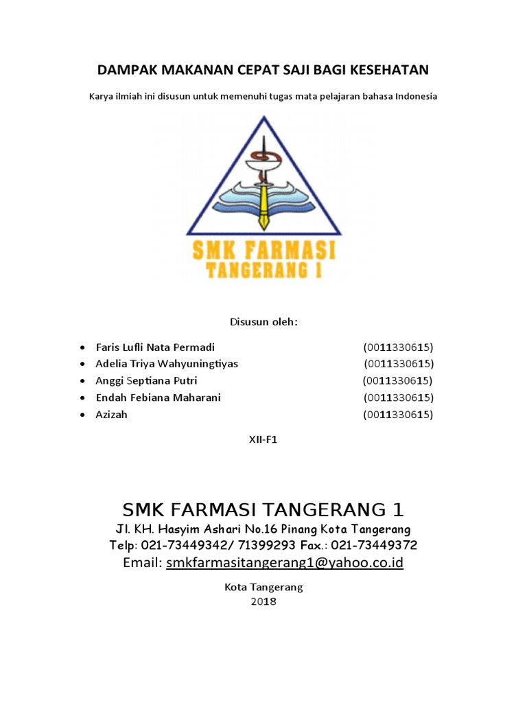 Dampak Makanan Cepat Saji Bagi Kesehatan | PDF