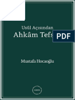 17 - Usûl Açısından Ahkâm Tefsiri - Mustafa Hocaoğlu PDF