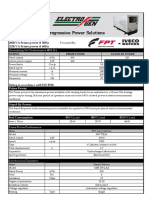 200 kVA Specification Sheet