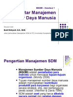 Handout 1 Pengantar Manajemen Sumber Daya Manusia