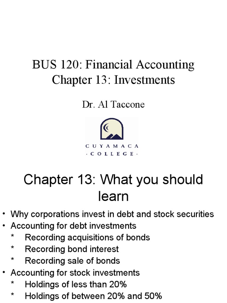 Temporary Investment PDF Investing Stocks