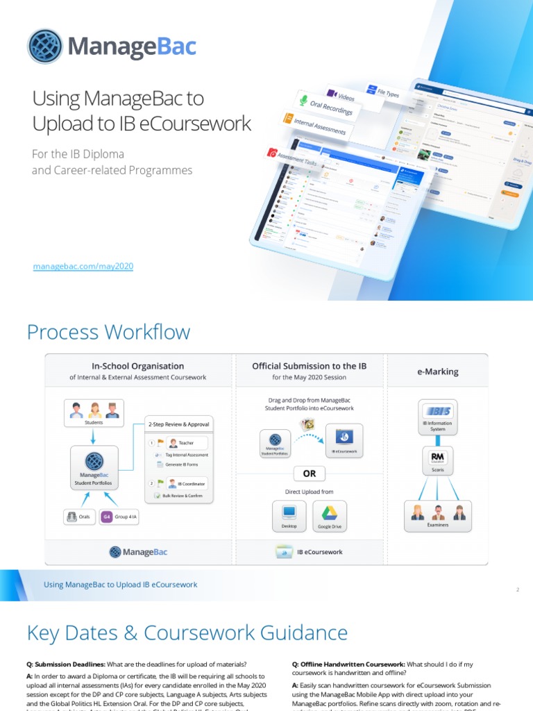 Using ManageBac To Upload To IB ECoursework | PDF | Software | Computing