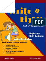 The LanguageLab Library - Write Right! ESL Writing Lesson Beginner High Beginner.pdf