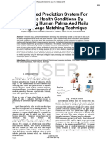 Automated Prediction System For Various Health Conditions by Analysing Human Palms and Nails Using Image Matching Technique