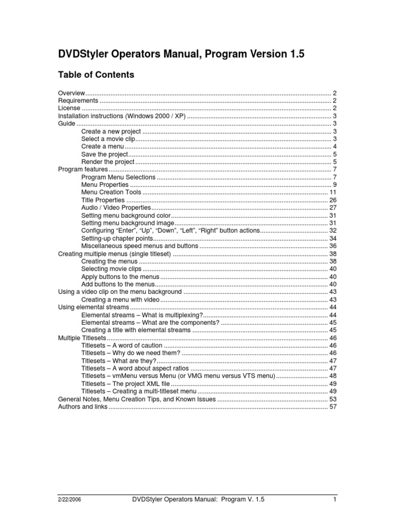 DVDStylerManual PDF | PDF | Menu (Computing) | Typefaces