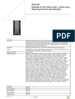 42U Networking Enclosure Data Sheet