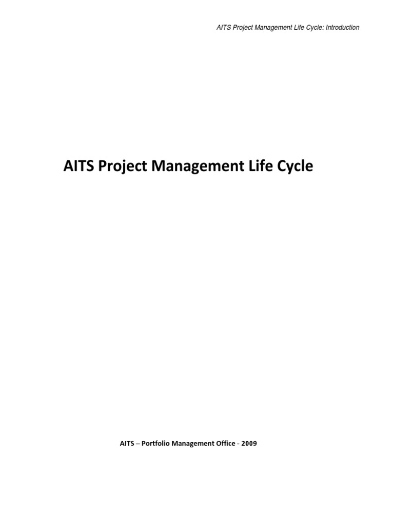 AITS Project Management Life Cycle Overview | PDF | Product Lifecycle ...