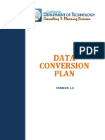 Data Conversion Plan Template