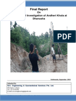 Revised Final Geotechnical Report of Andheri Khola at Dhanusha