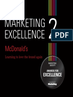 Marketing Excellence 2 Mcdonalds (Brand Revitalisation) Case Study PDF