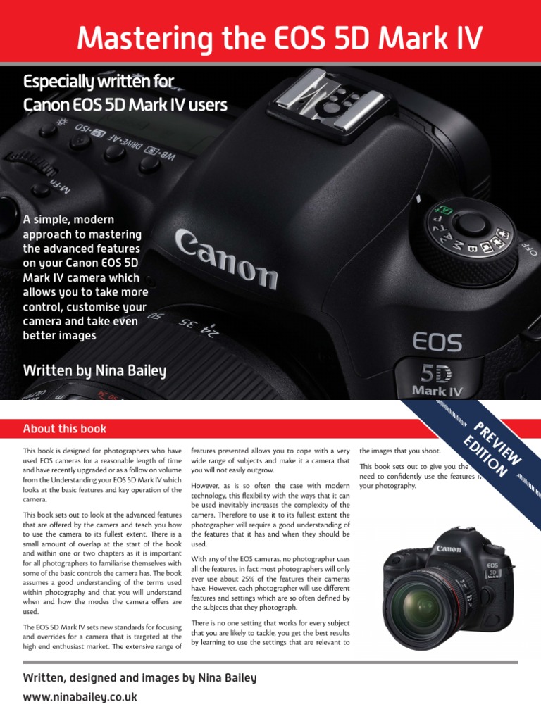Mastering The EOS 5D Mark IV Preview | PDF | Canon Eos | Autofocus