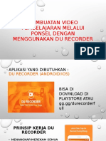 Pembuatan Video Pembelajaran Menggunakan Du Recorder