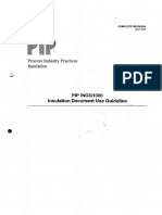 PIP INGG1000 Rev.1999 Insulation Document Use Guideline