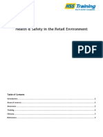 Health and Safety in The Retail Environment1
