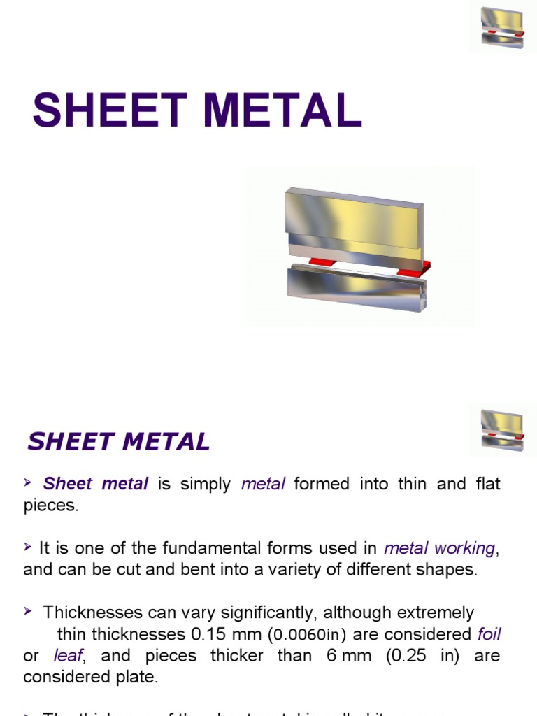 Sheet Metal | PDF | Sheet Metal | Procedural Knowledge