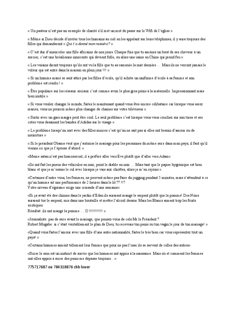 Mugabe Citations