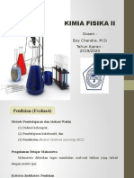 Pendahuluan Kimia Fisika II