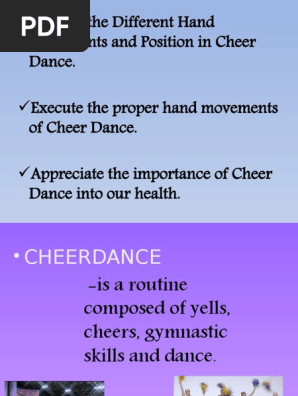 cheer dance hand movements