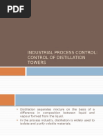 Instrumentation and Control of Distillation Towers