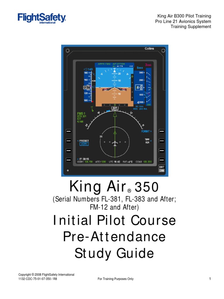 King Air 350 Proline 21 Initial Pilot Course | PDF | Jet Fuel | Turbine ...