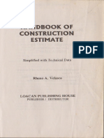 Handbook of Construction Estimate Rheno Velasco PDF