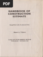 Handbook of Construction Estimate Rheno Velasco PDF